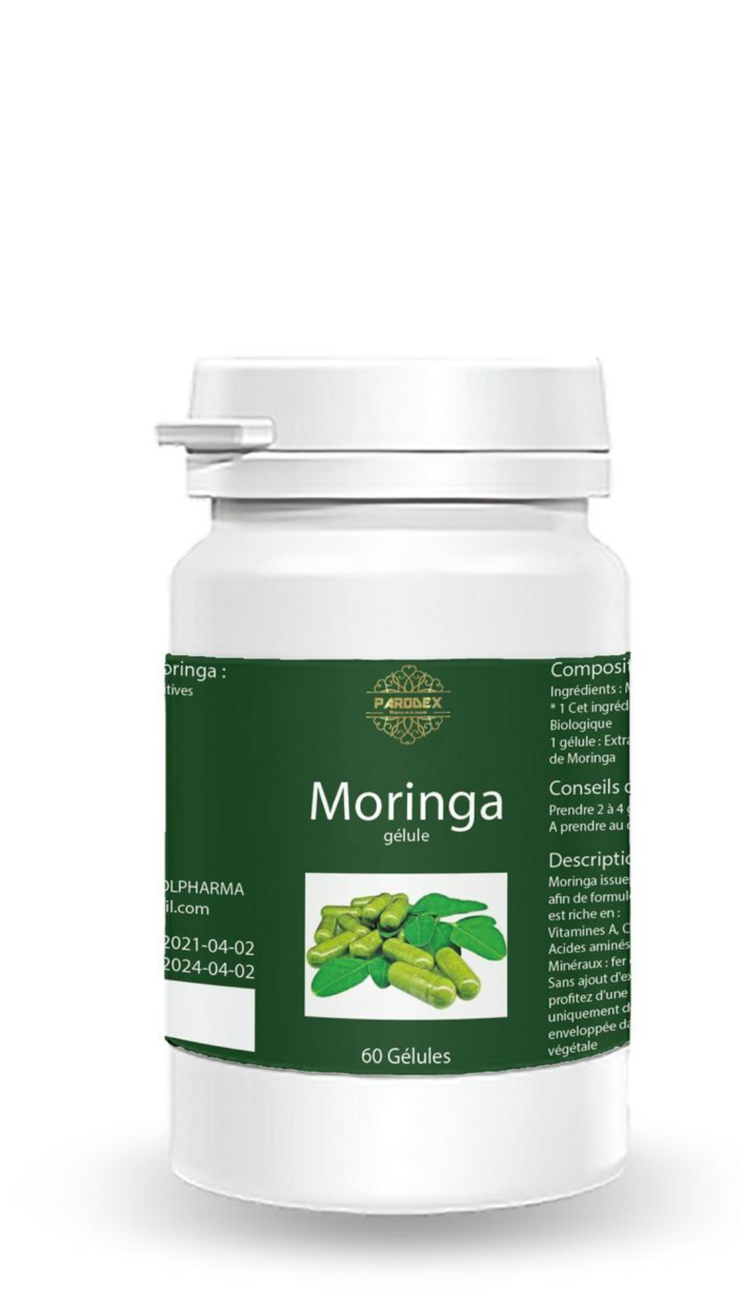 Parodex moringa / renforce le système immunitaire du corps / 60 gélules